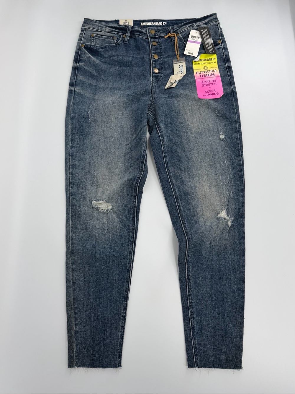 American Rag Cie Womens Jeans 11 Super Skinny High Rise Euphoria New Defect